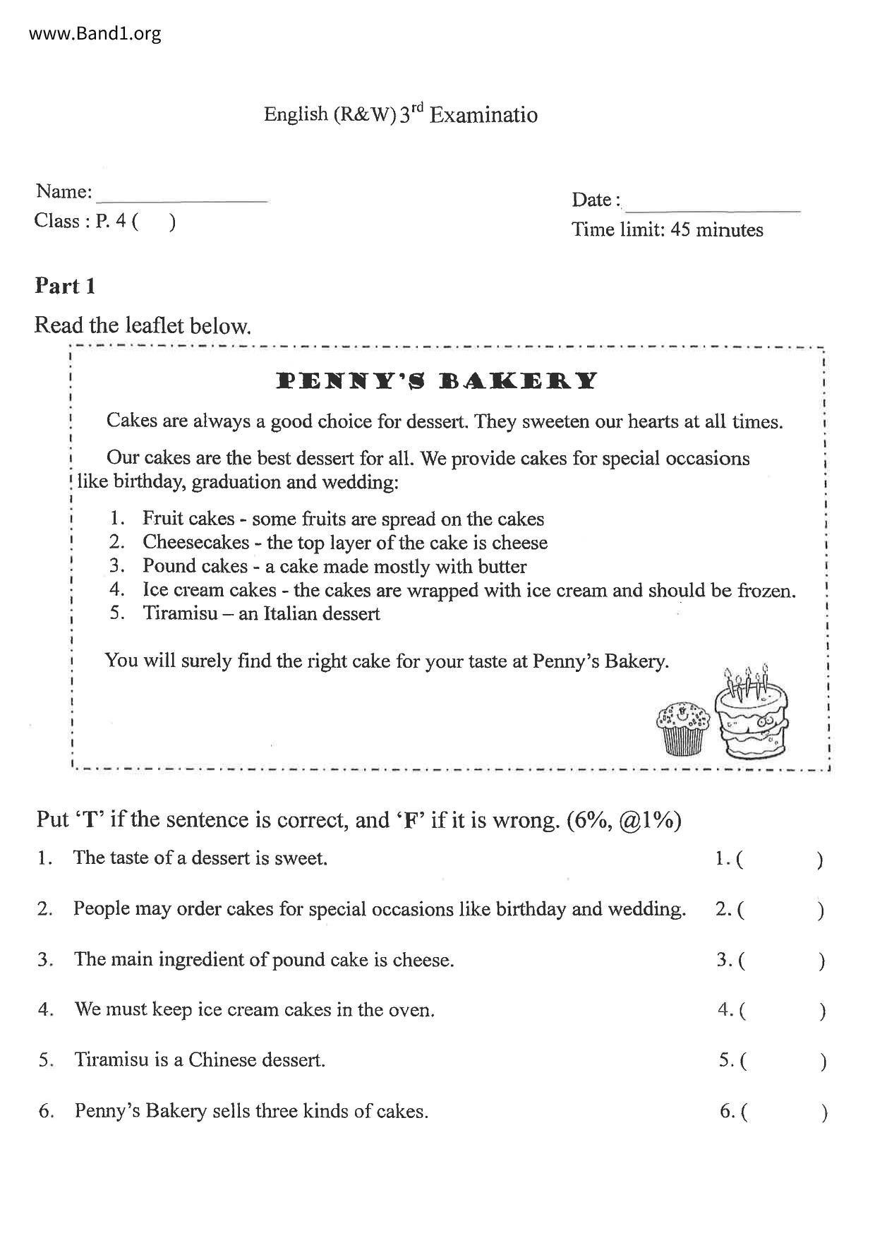 P4English試卷