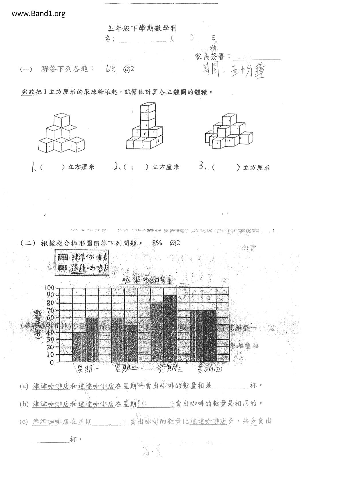 P5Maths試卷