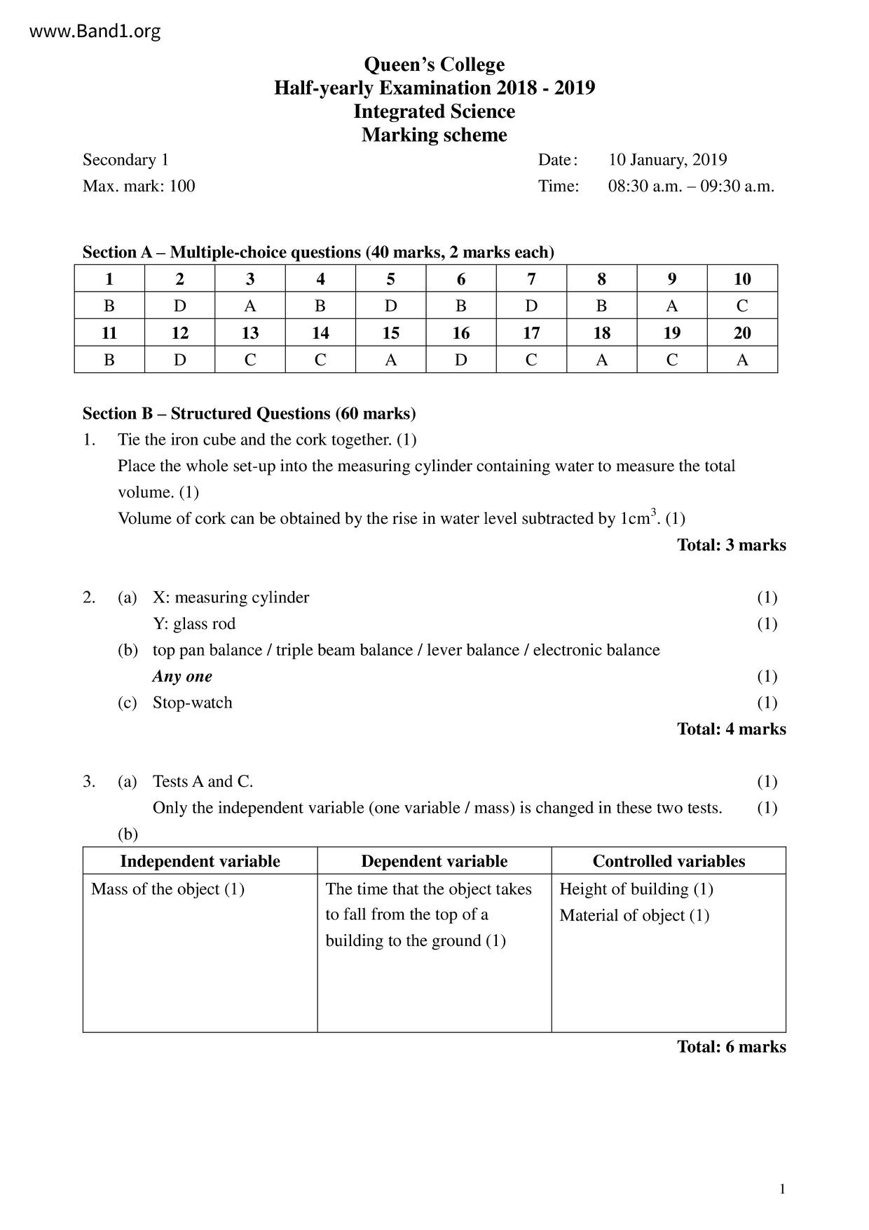 F1Maths試卷