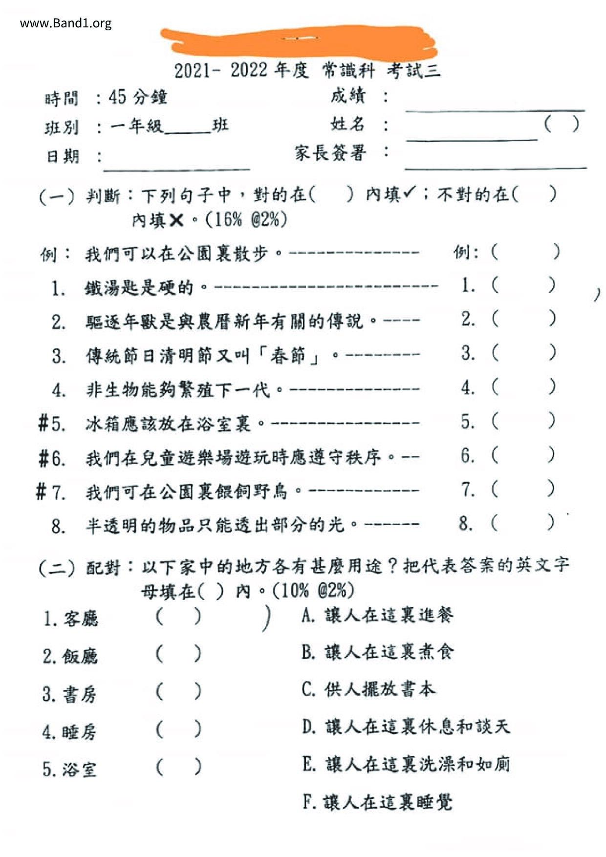 P1GS試卷