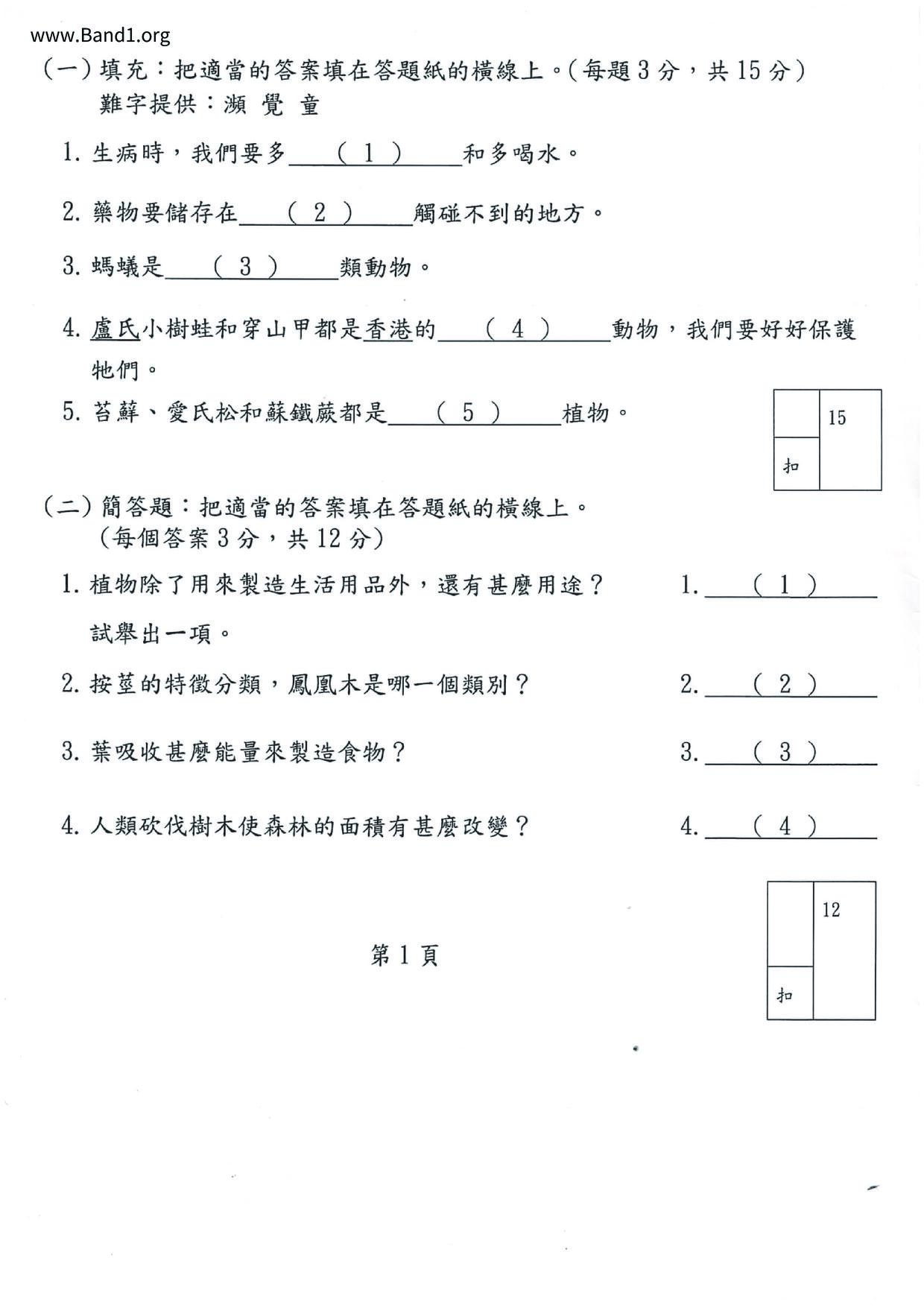 P3GS試卷