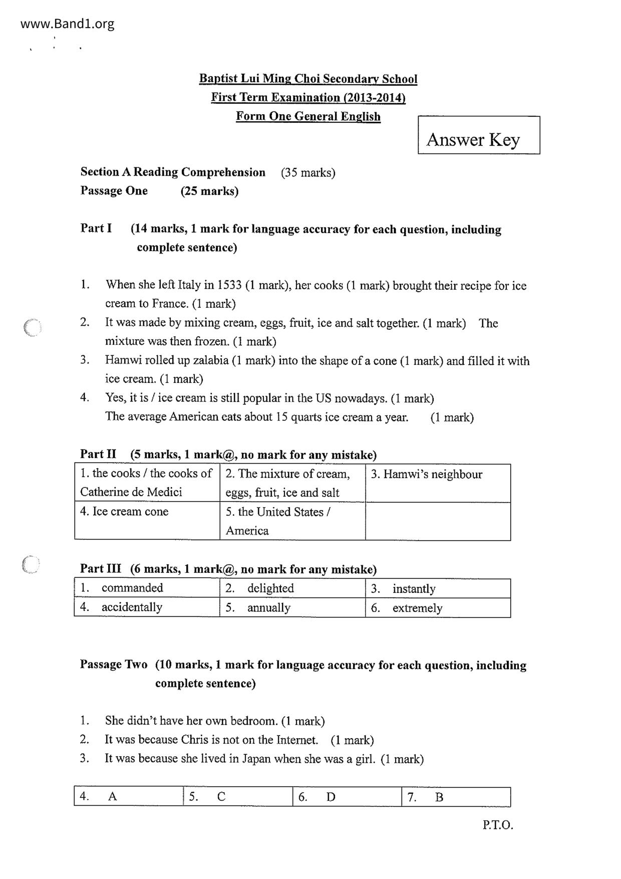 F1English試卷