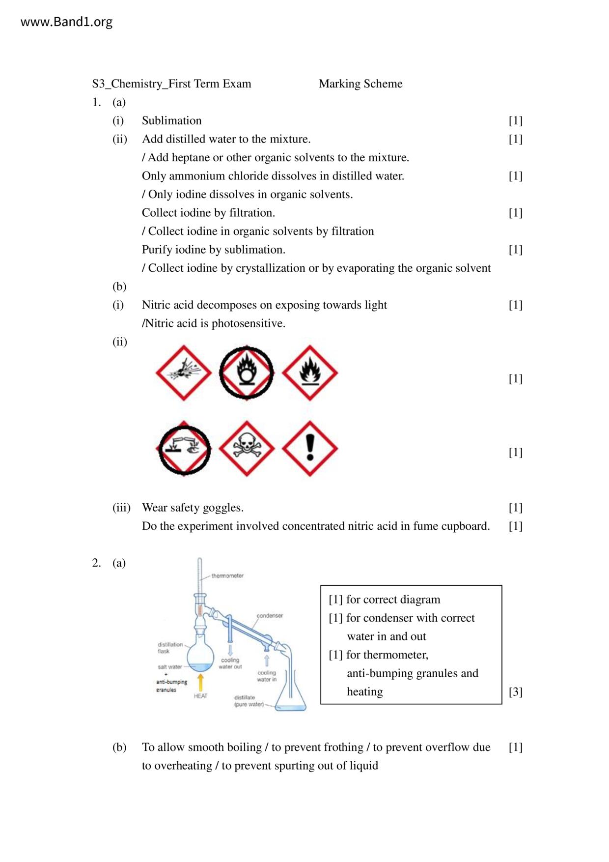 F3Chemistry試卷