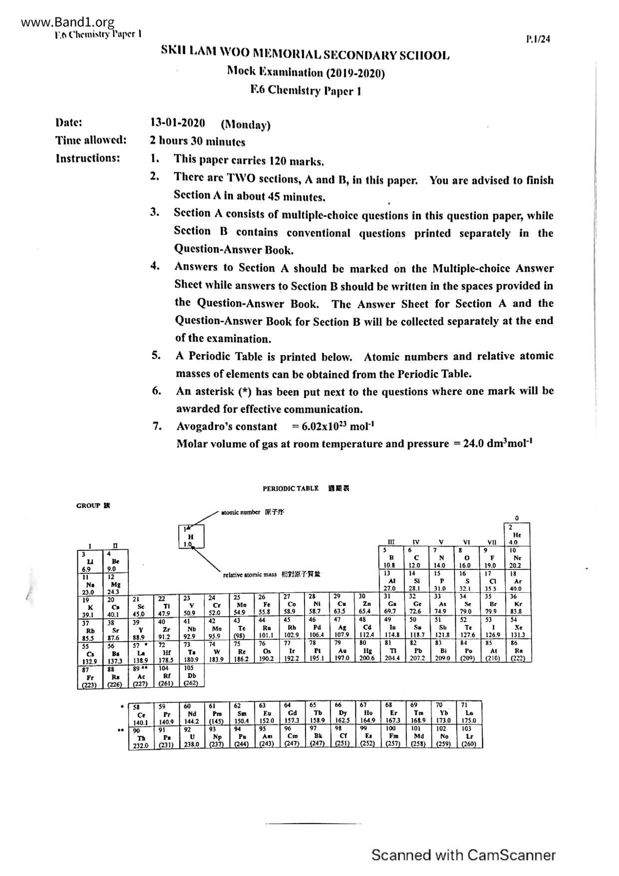 F6Chemistry試卷