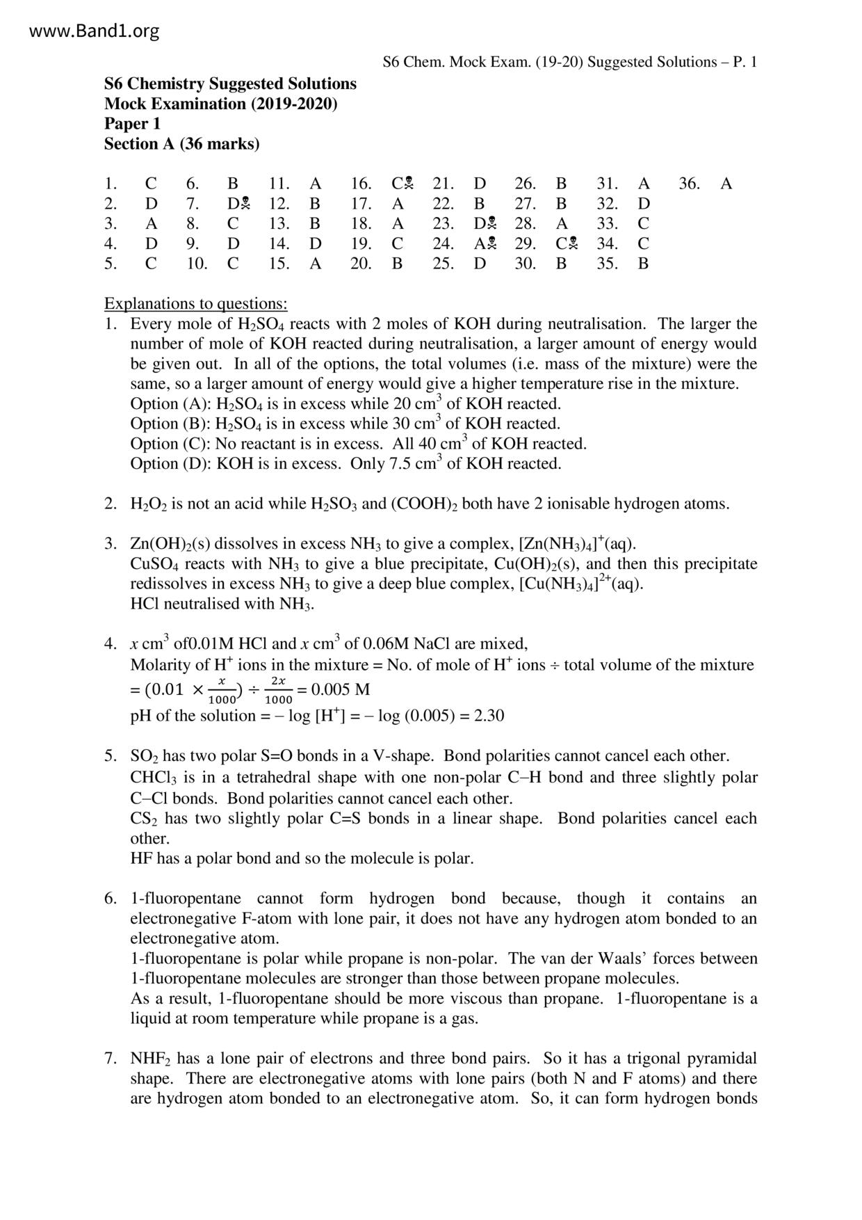 F6Chemistry試卷