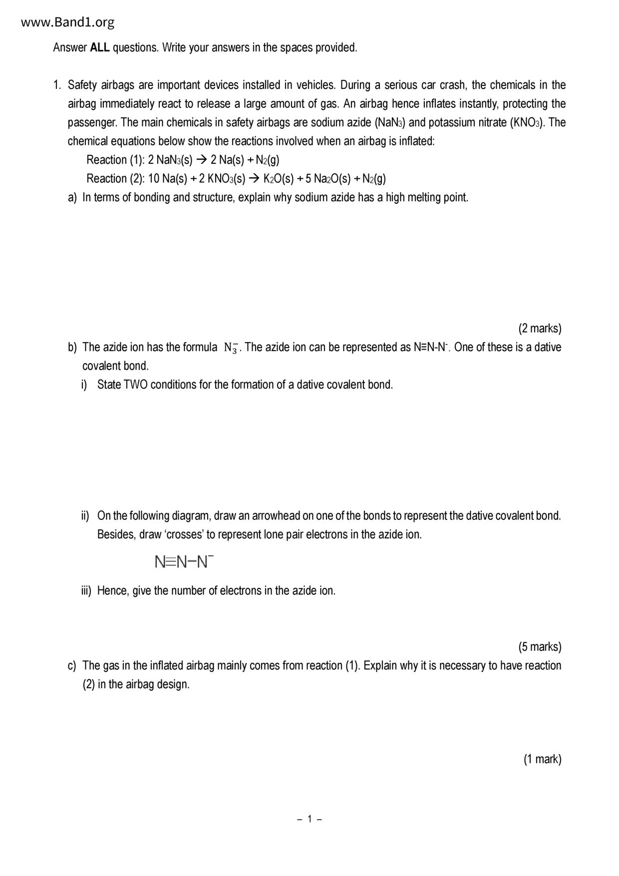 F6Chemistry試卷