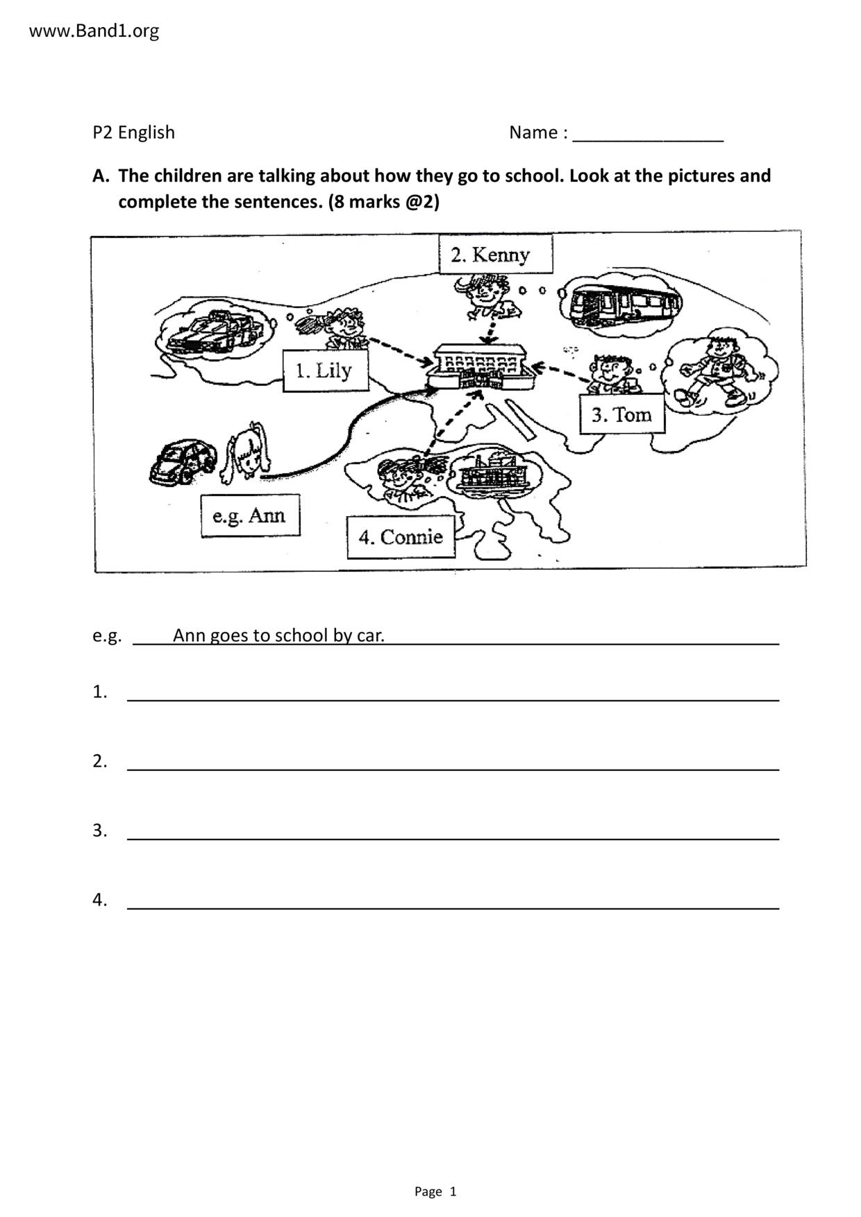 P2English試卷