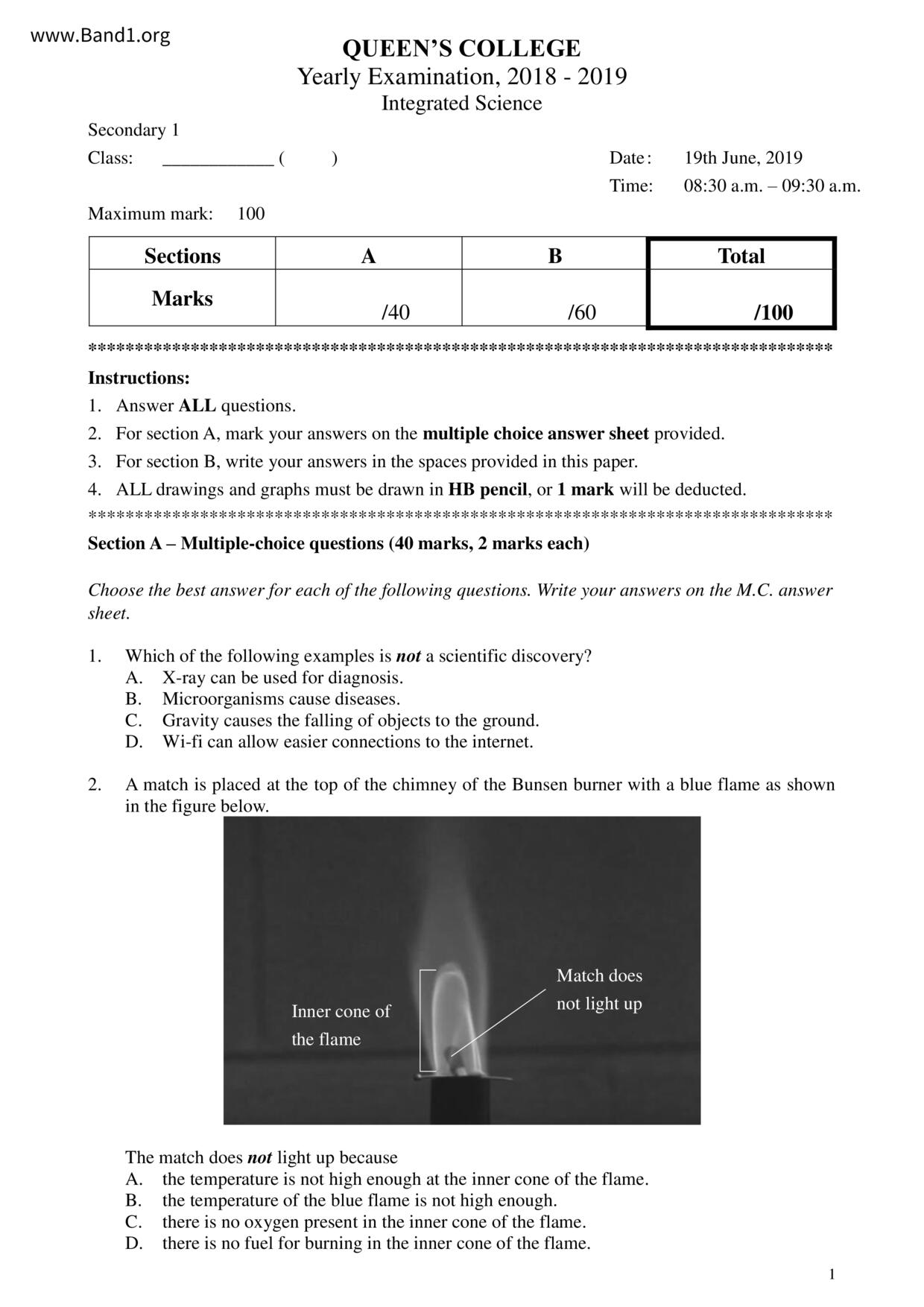 F1Science試卷