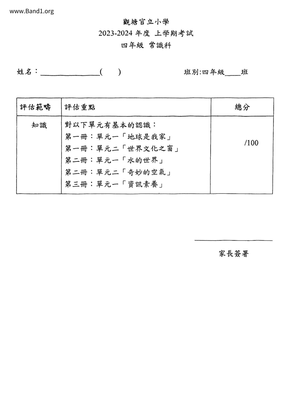 P4GS試卷