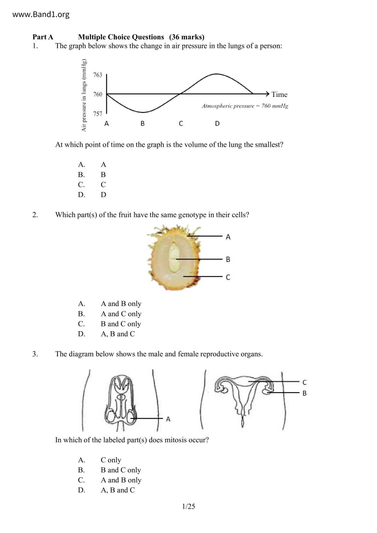 F6Biology試卷