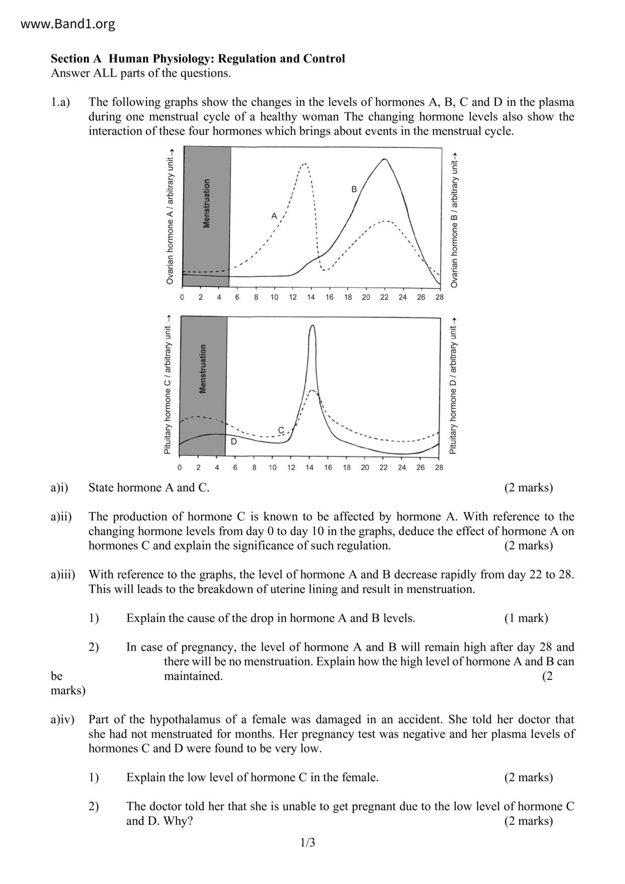 F6Biology試卷