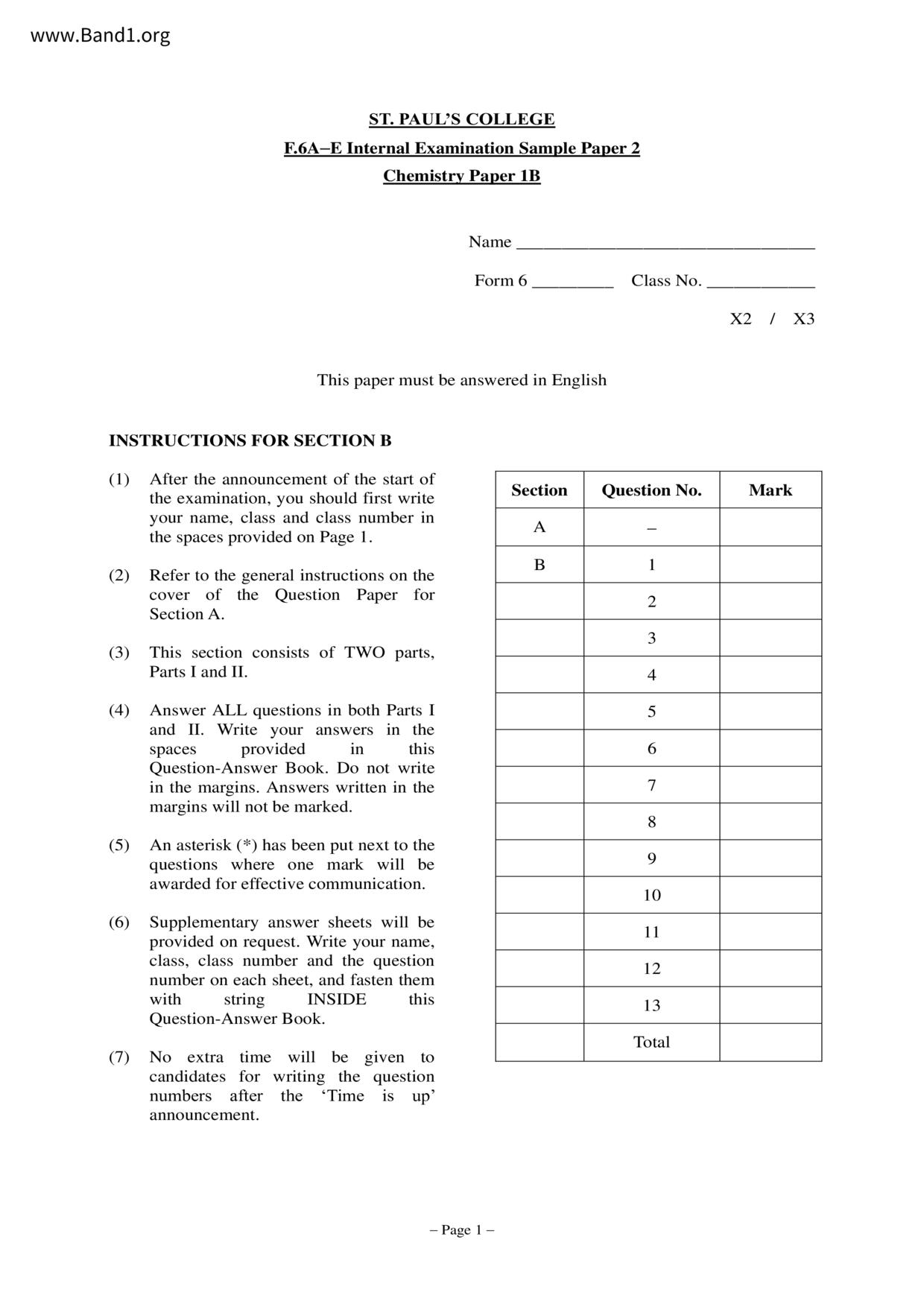 F6Chemistry試卷