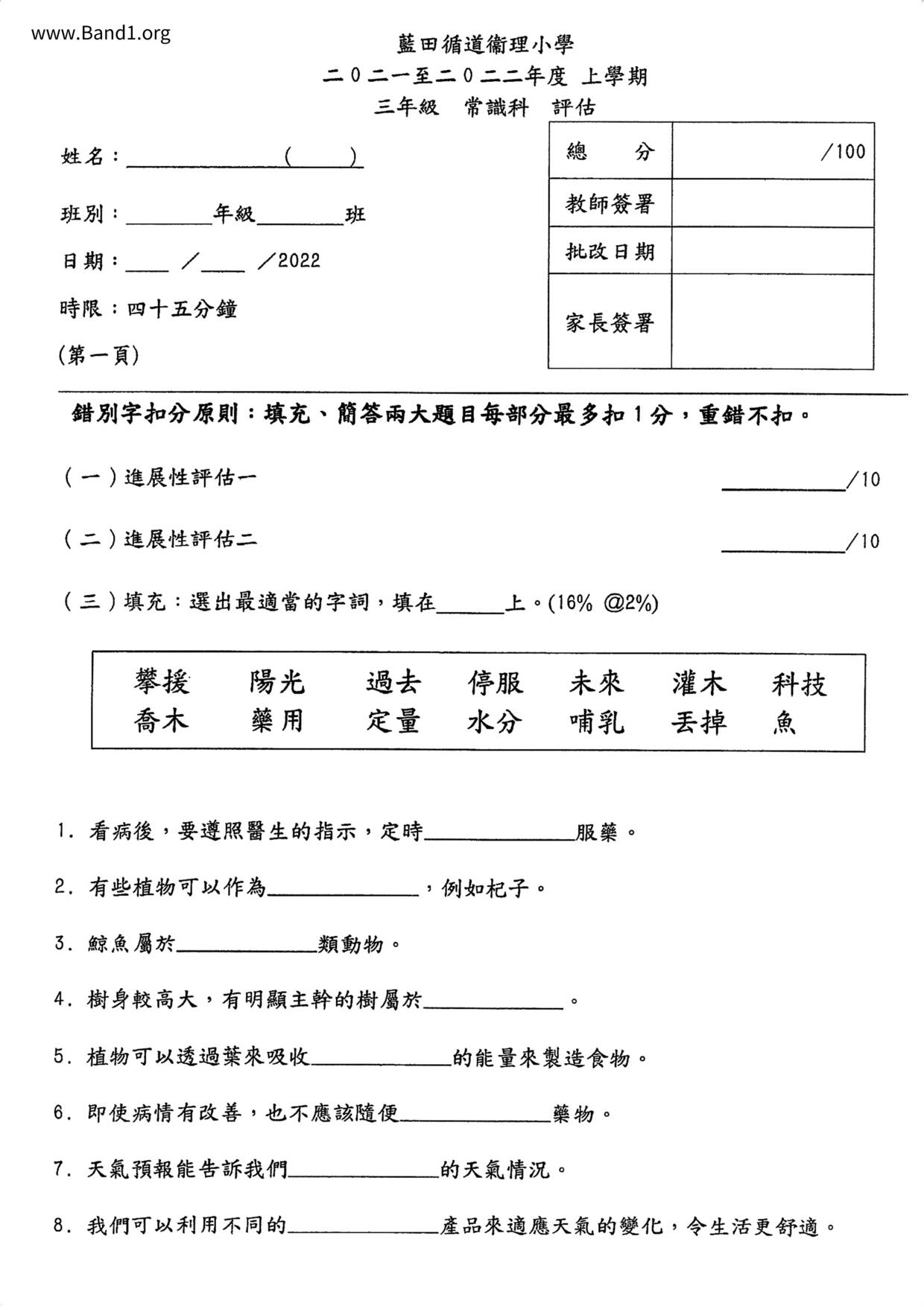 P3GS試卷